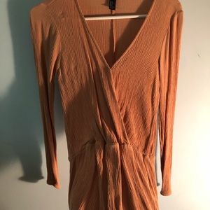 Long sleeve tight romper